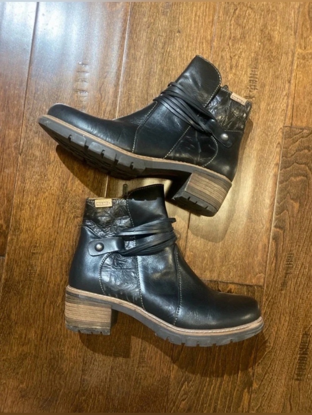 Pikolinos Women's Leather Ankle Boots San Sebastian Size 38 7.5-8